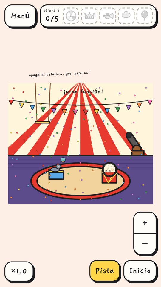 El circo con papel picado